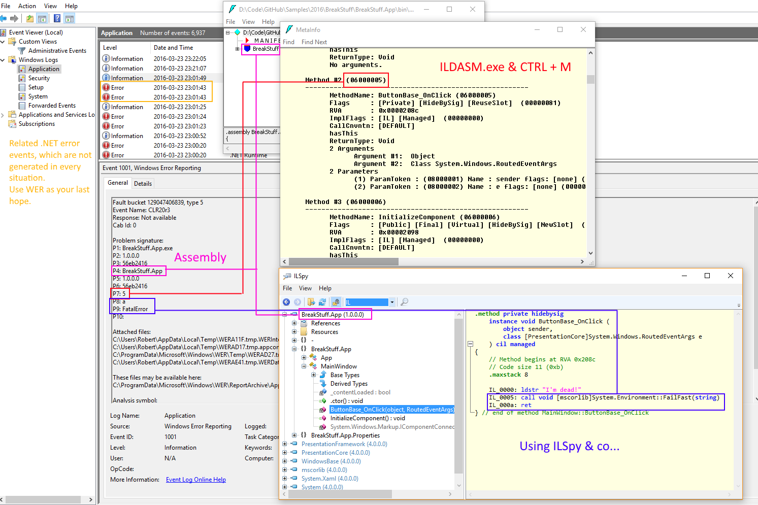 Code Inside Blog Debugging Net Based Windows Error Reports Wer