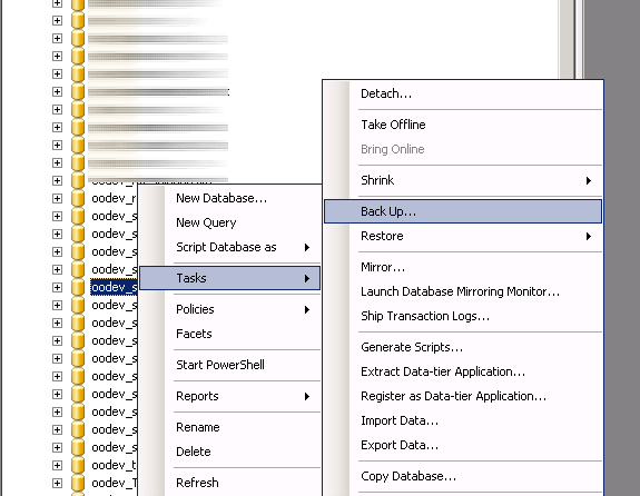 creating a database in sql server management studio 17