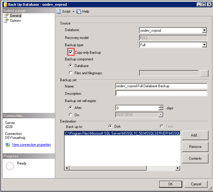 copy db sqlite